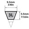 Mbl Mitsuboshi FHP General Utility V-Belt 0.38 in. W X 26 in. L For Fractional Horsepower Motors 3L260A - alternate 1